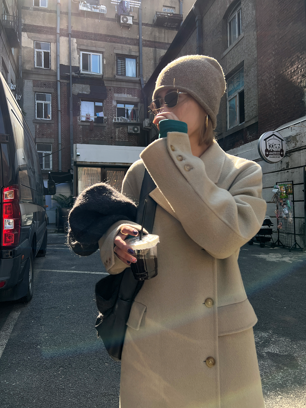 Double sided long woolen coat_BDHL5422
