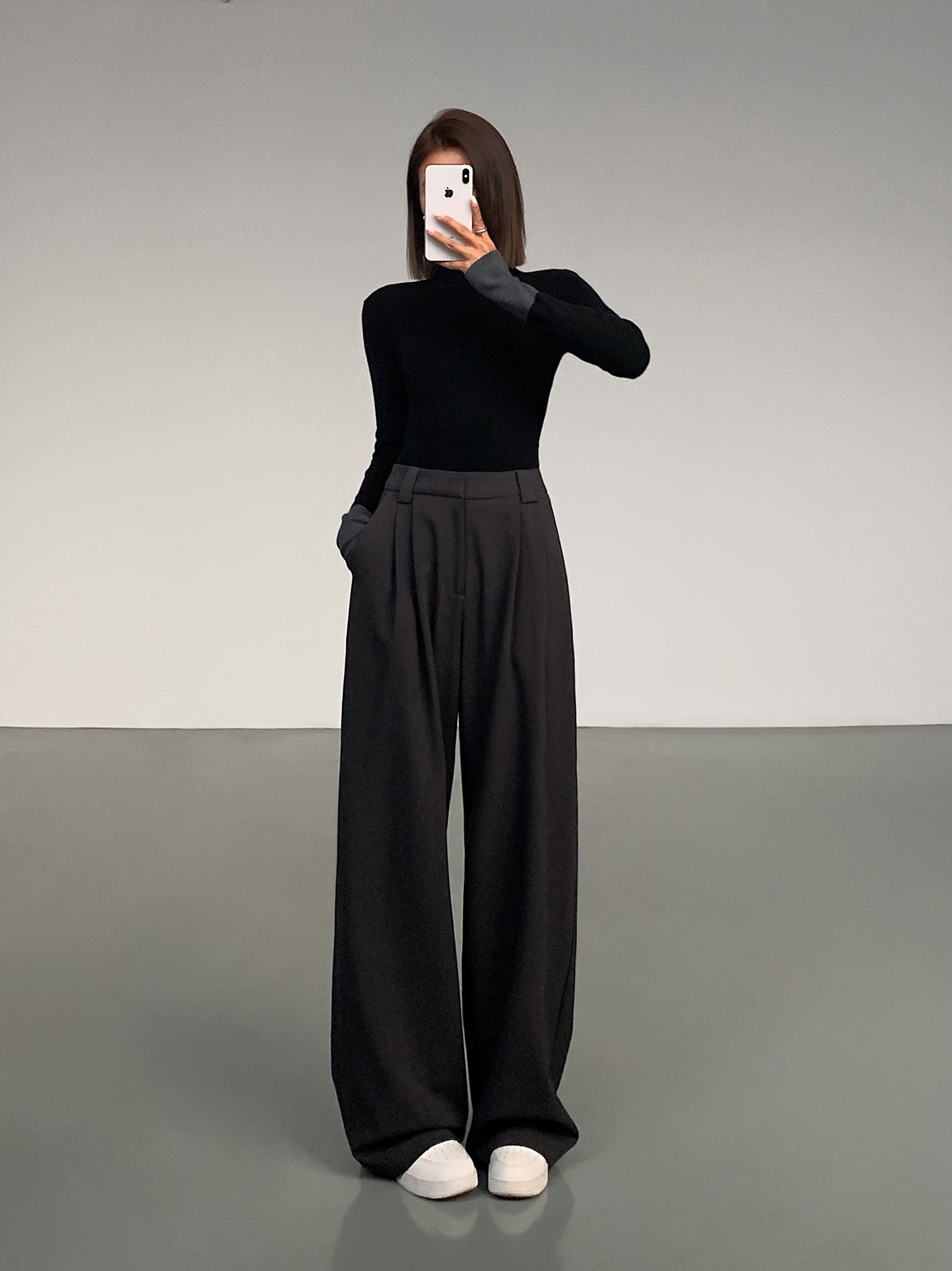 Colour-Block Long-Sleeved Knit Tops_BDHL8026