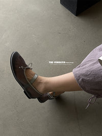 Ribbon Sheer Flat Shoes_BDHL7444
