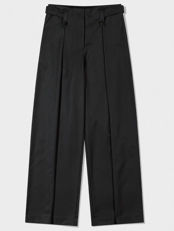 High Waisted Suit Wide Pants_BDHL6481