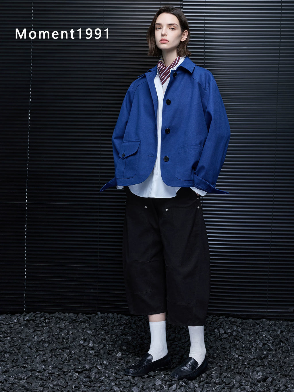Lapel Multi Pocket Utility Jacket_BDHL8406