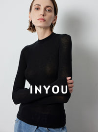 Half-Turtleneck Slim Tops_BDHL6388