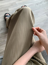 褶皺垂墜直筒褲_BDHL7217