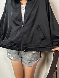 Baseball Collar Cropped Jacket_BDHL6407