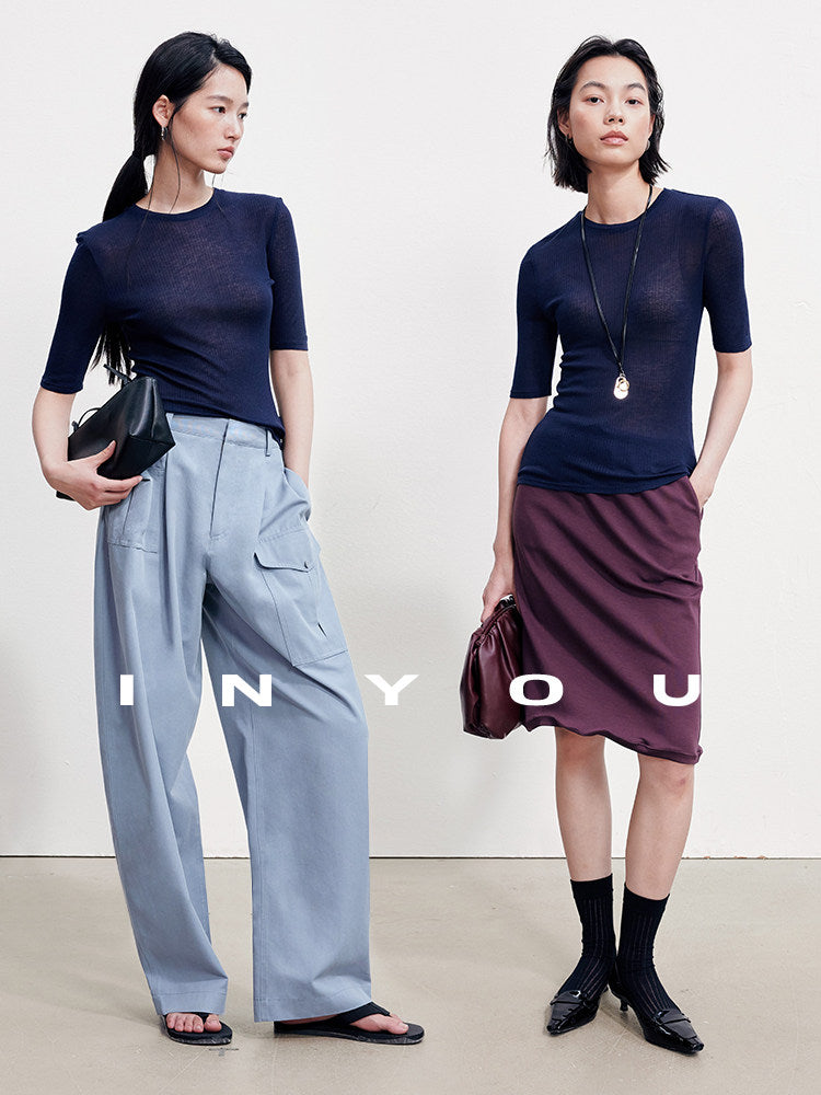 Crew-Neck Knit Top_BDHL8395