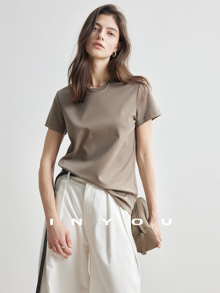 Straight Shoulder T-Shirt_BDHL7179