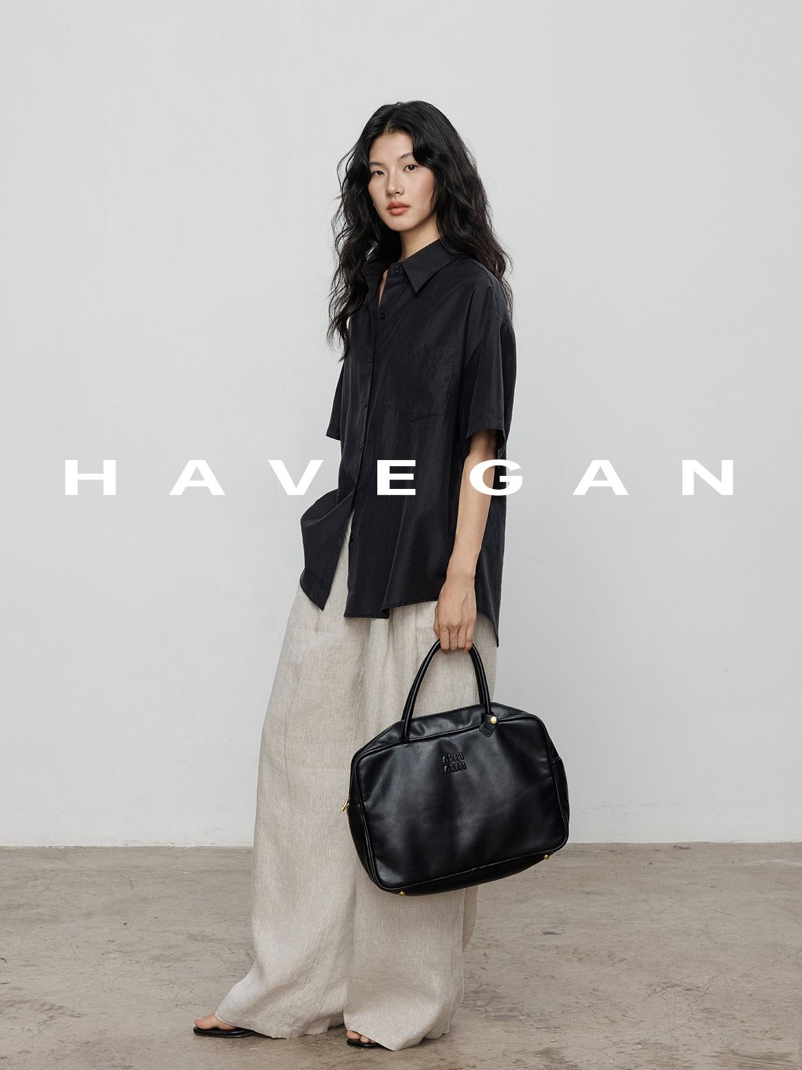 Waist-Strap Sleeveless Shirt And Casual Pants Set_BDHL7481