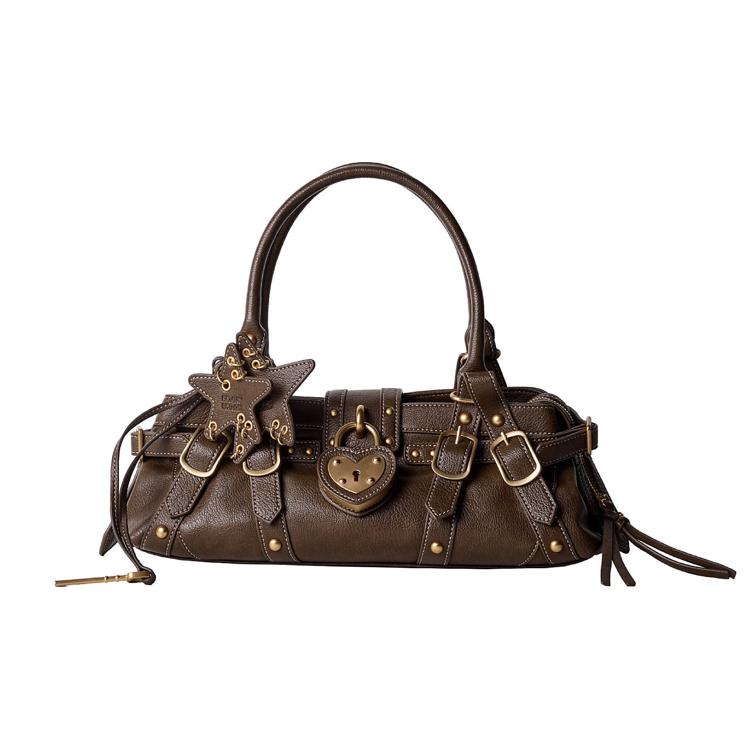 Heart-Lock Baguette Shoulder Bag_BDHL8326