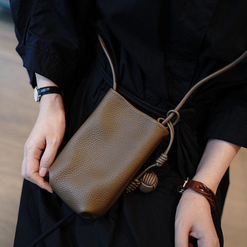 Top Grain Leather Mini Crossbody Shoulder Bag_BDHL8268