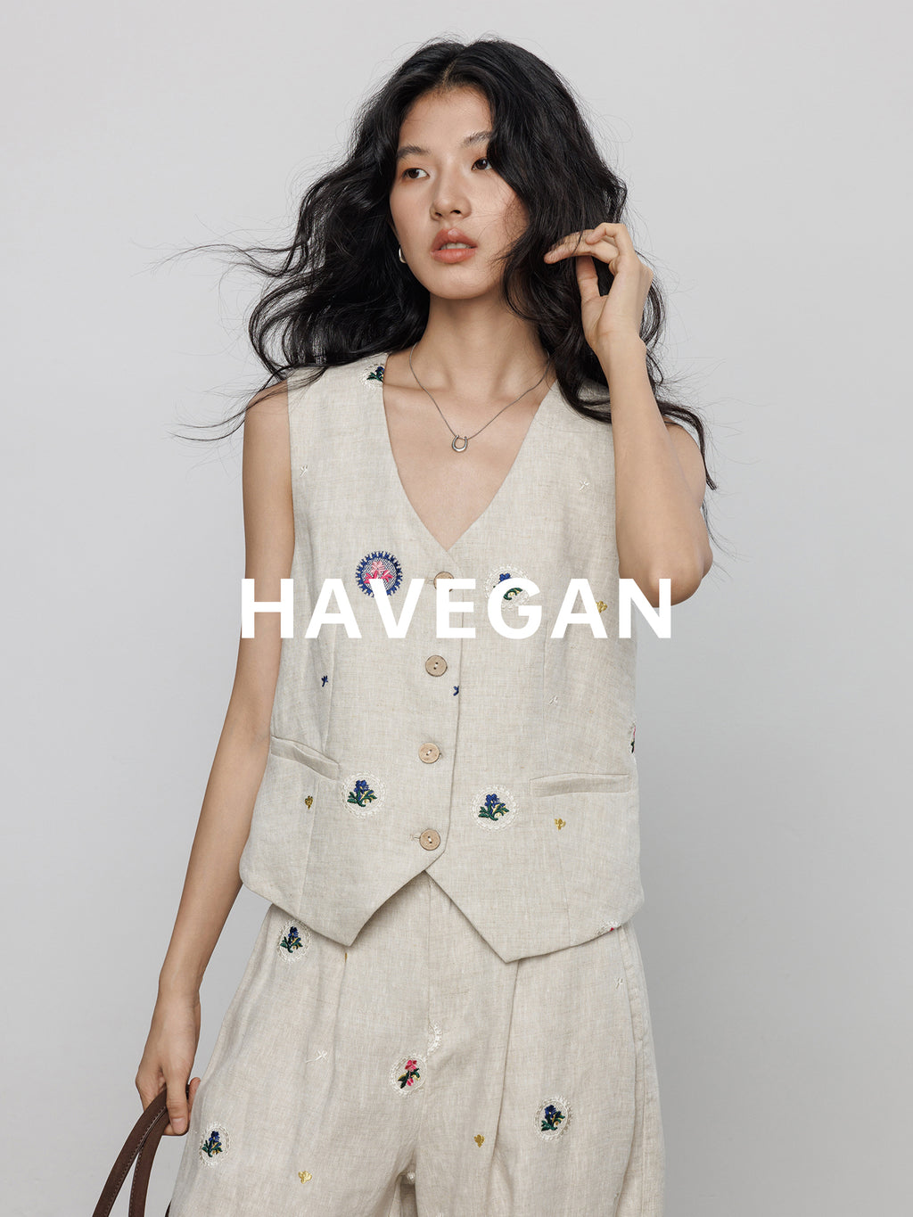 Embroidered Design Vest Or Pants_BDHL7606