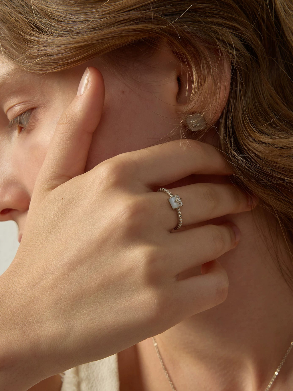 Iris Shell Beaded Ring_BDHL8471