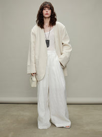 Thin Long-Sleeved Shirts or Wide Pants_BDHL6329