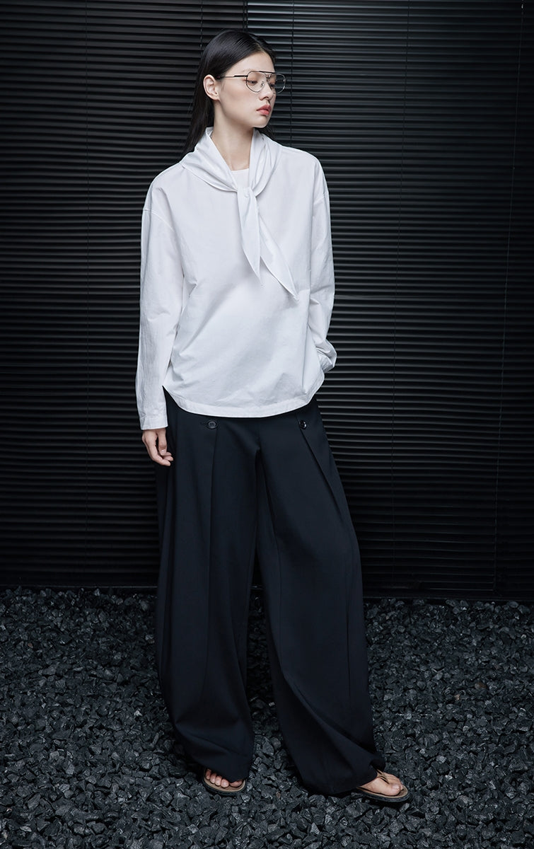 Black Wide-Leg Loose Pants_BDHL7795
