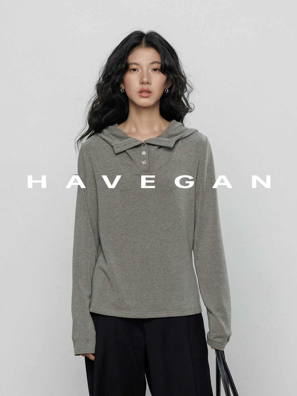 連帽長袖針織衫_BDHL7898