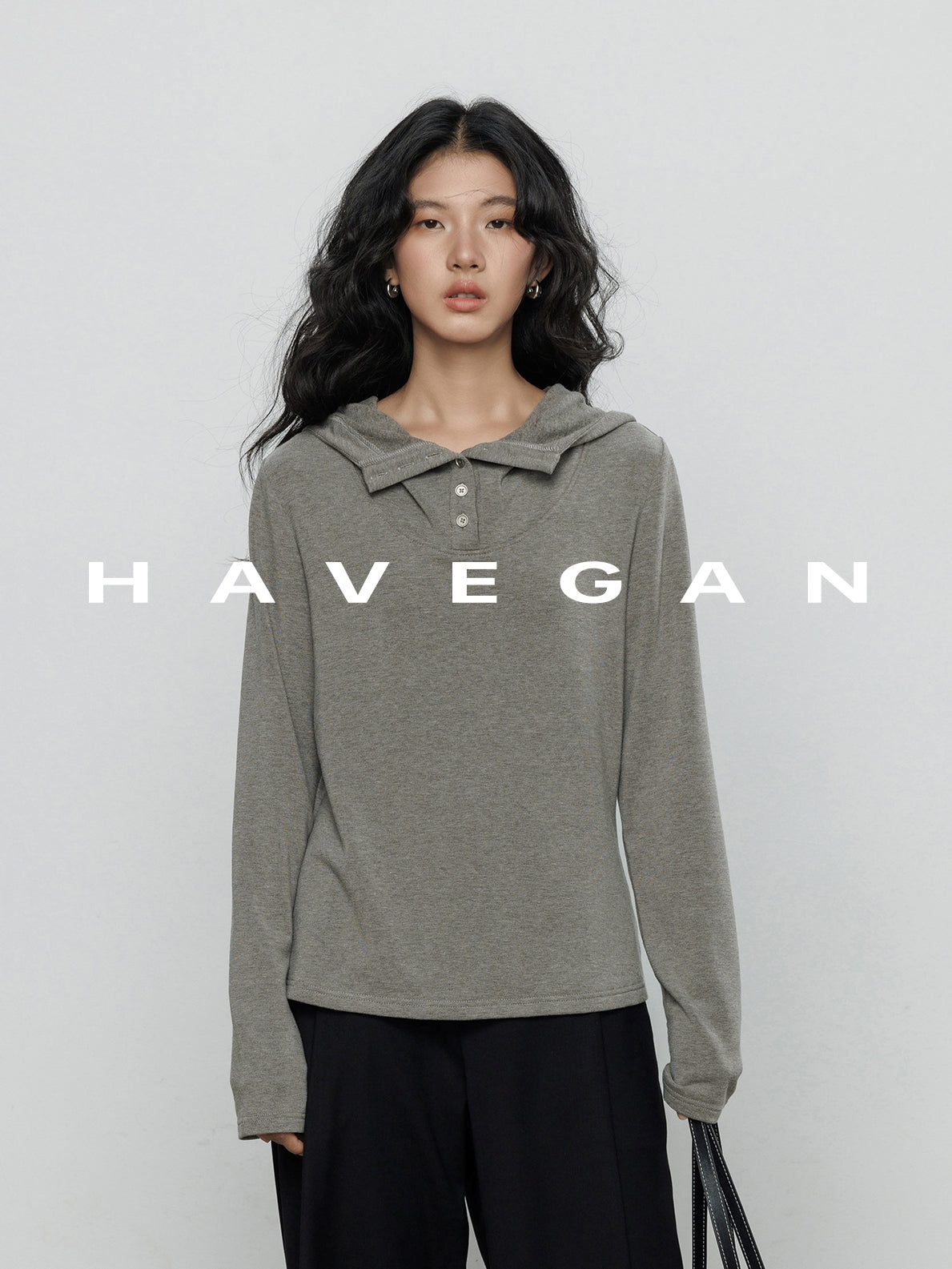 連帽長袖針織衫_BDHL7898