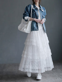 Sweet Long Gauze Skirt_BDHL7269