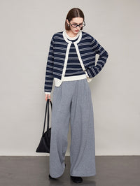 Velvet Thick Wide Draped Pants_BDHL6609