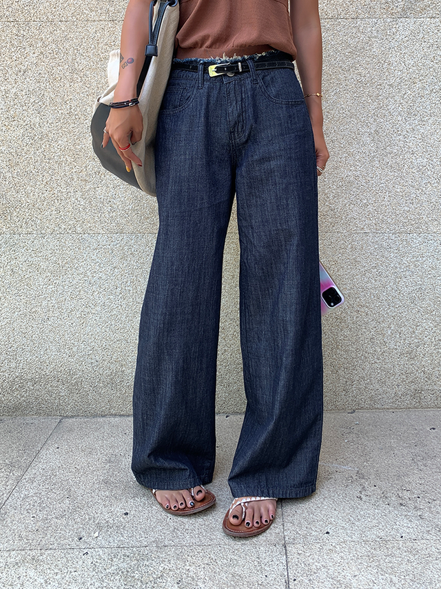 Retro Wide-leg Jeans Pants_BDHL6141