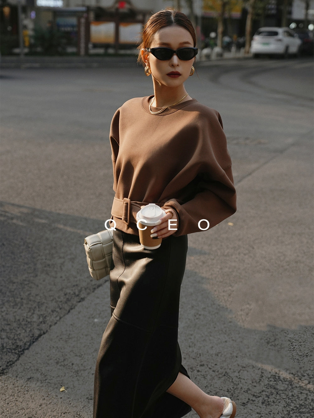 Loose-Fitting Waist Belt Knit_BDHL7149