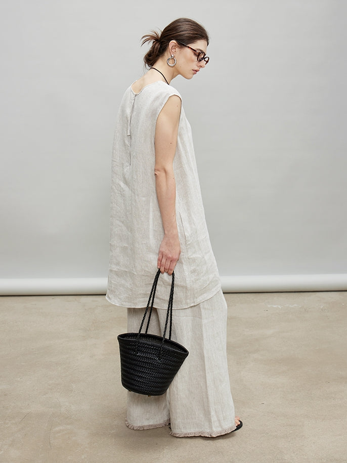 Loose Sleeveless Vest Or Wide Pants_BDHL7190