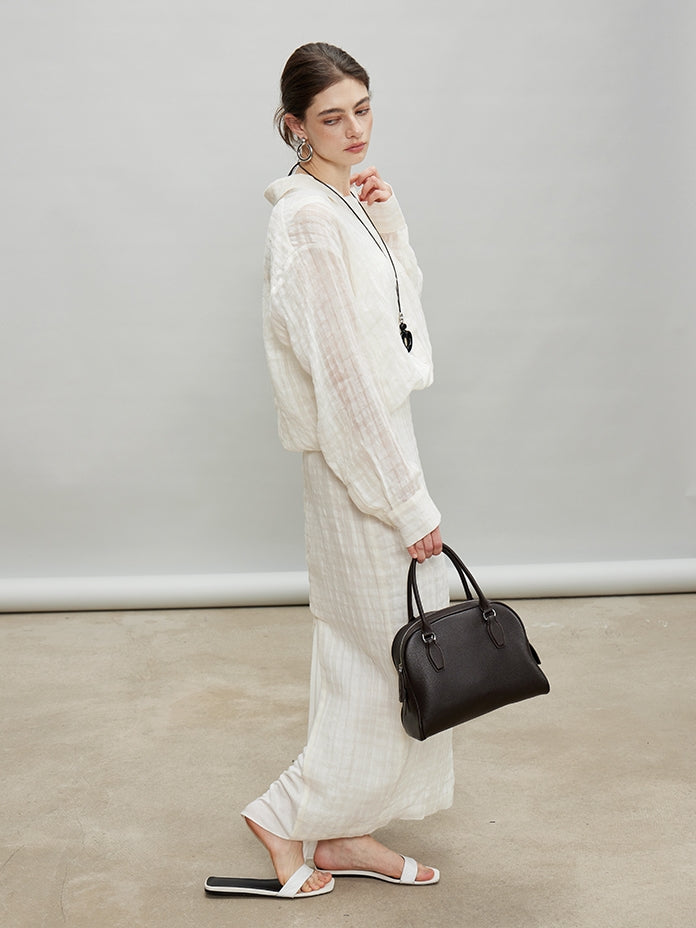 Loose-Fitting Shirt Or Long Straight Skirt_BDHL7193