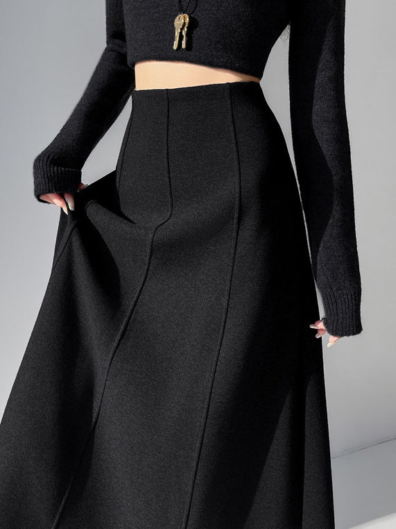 Slimming A-Line Maxi Skirt_BDHL8035