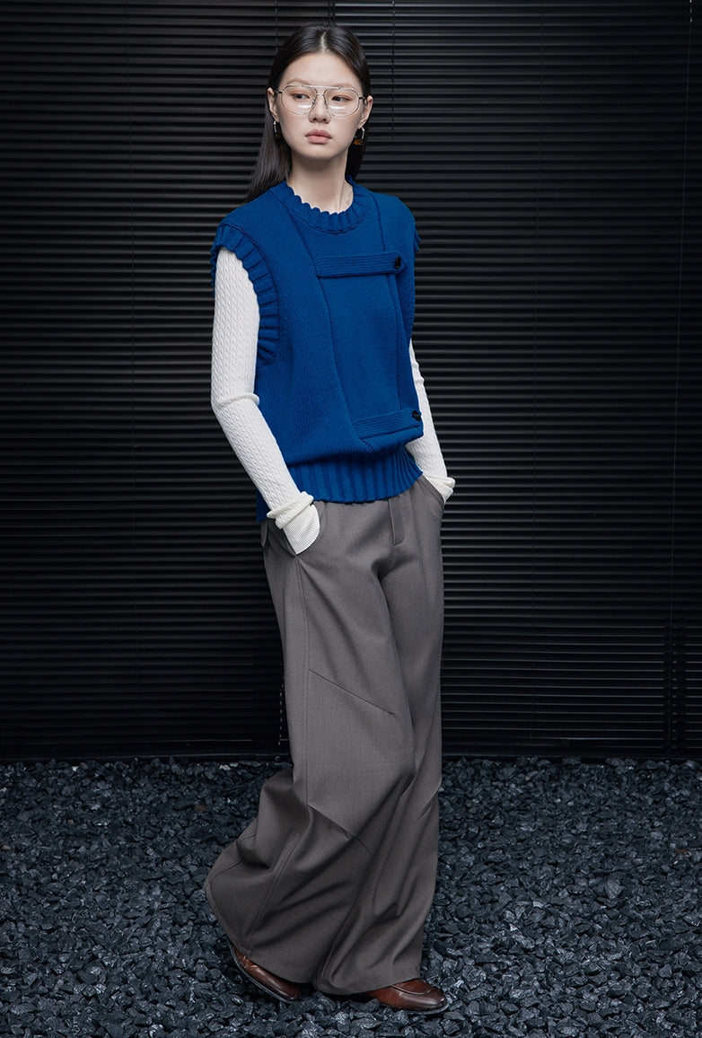 Button-Design Blue Vest_BDHL7876