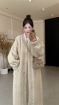 Winter twist cardigan coat_BDHL5353