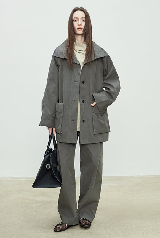 Simple Design Wide Pants_BDHL7103