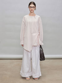 Asymmetric Shirt Or Straight Tube Skirt_BDHL7277