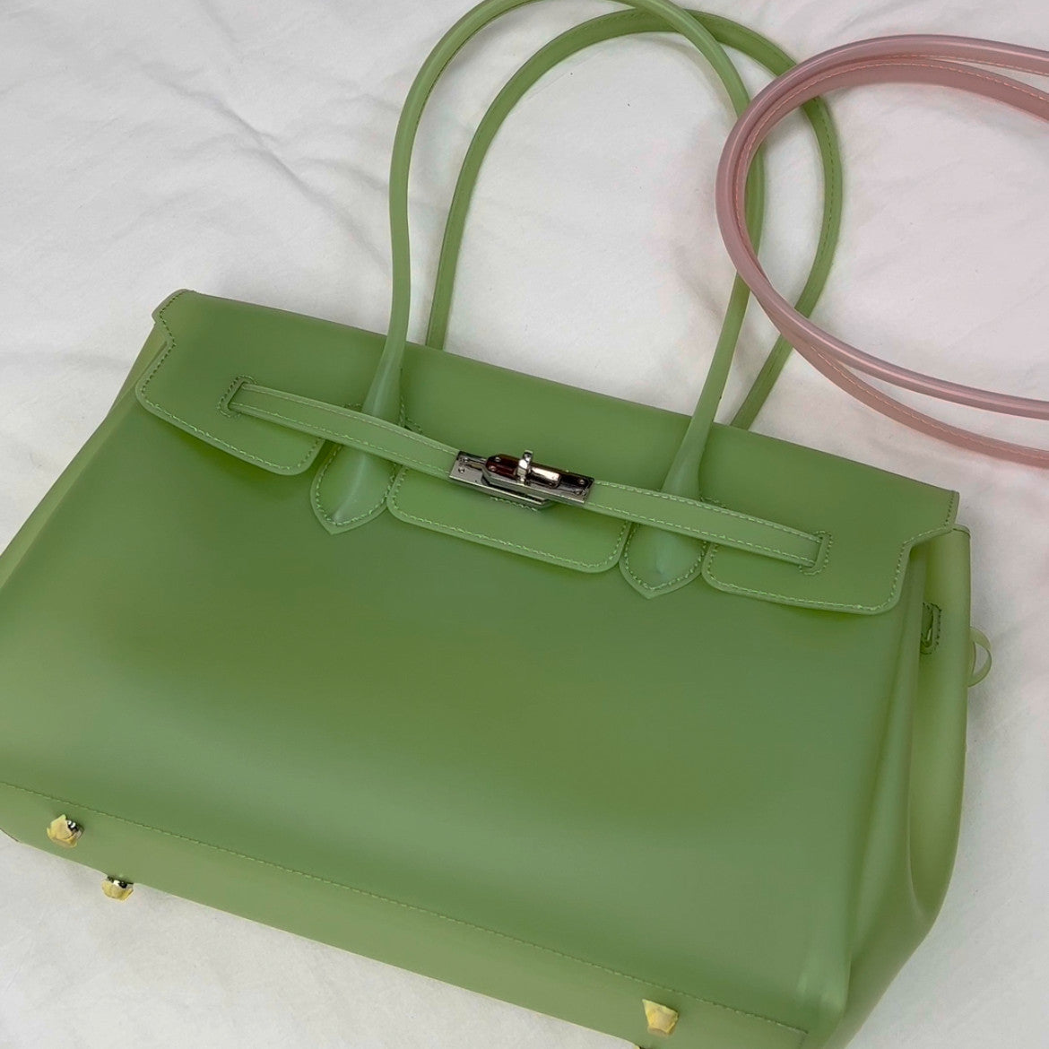 Jelly Turn-Lock Tote Bag_BDHL8250