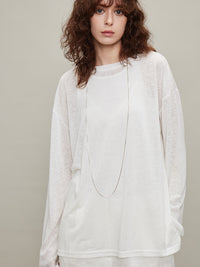 Loose Long-Sleeved Sheer Tops_BDHL6328