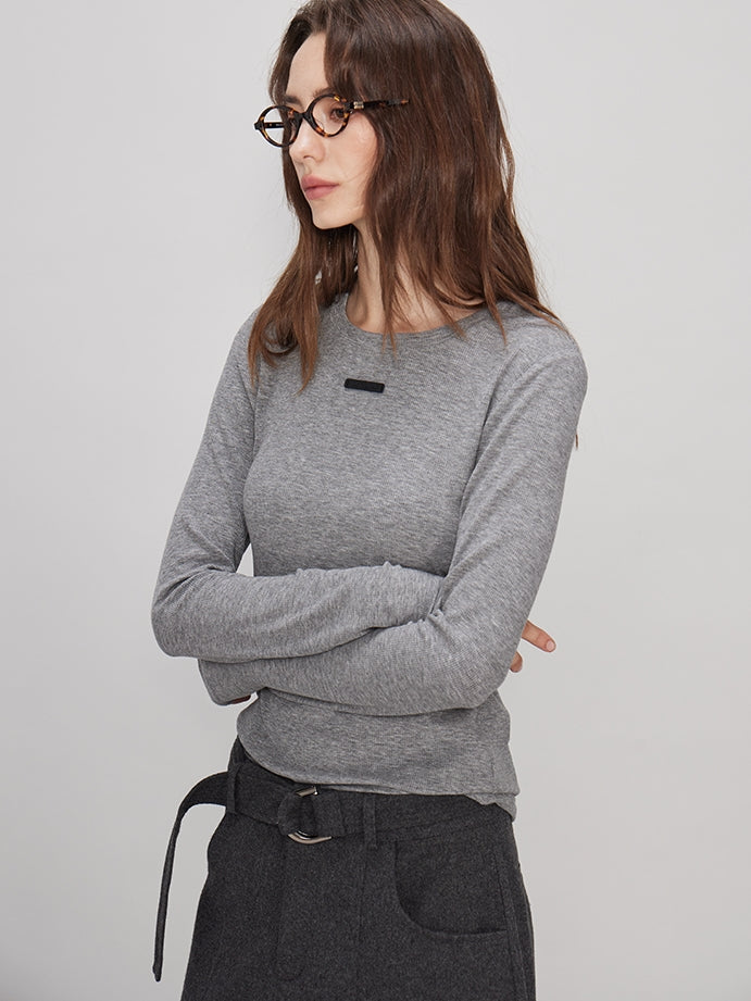 Simple Slim Knit Tops_BDHL7937