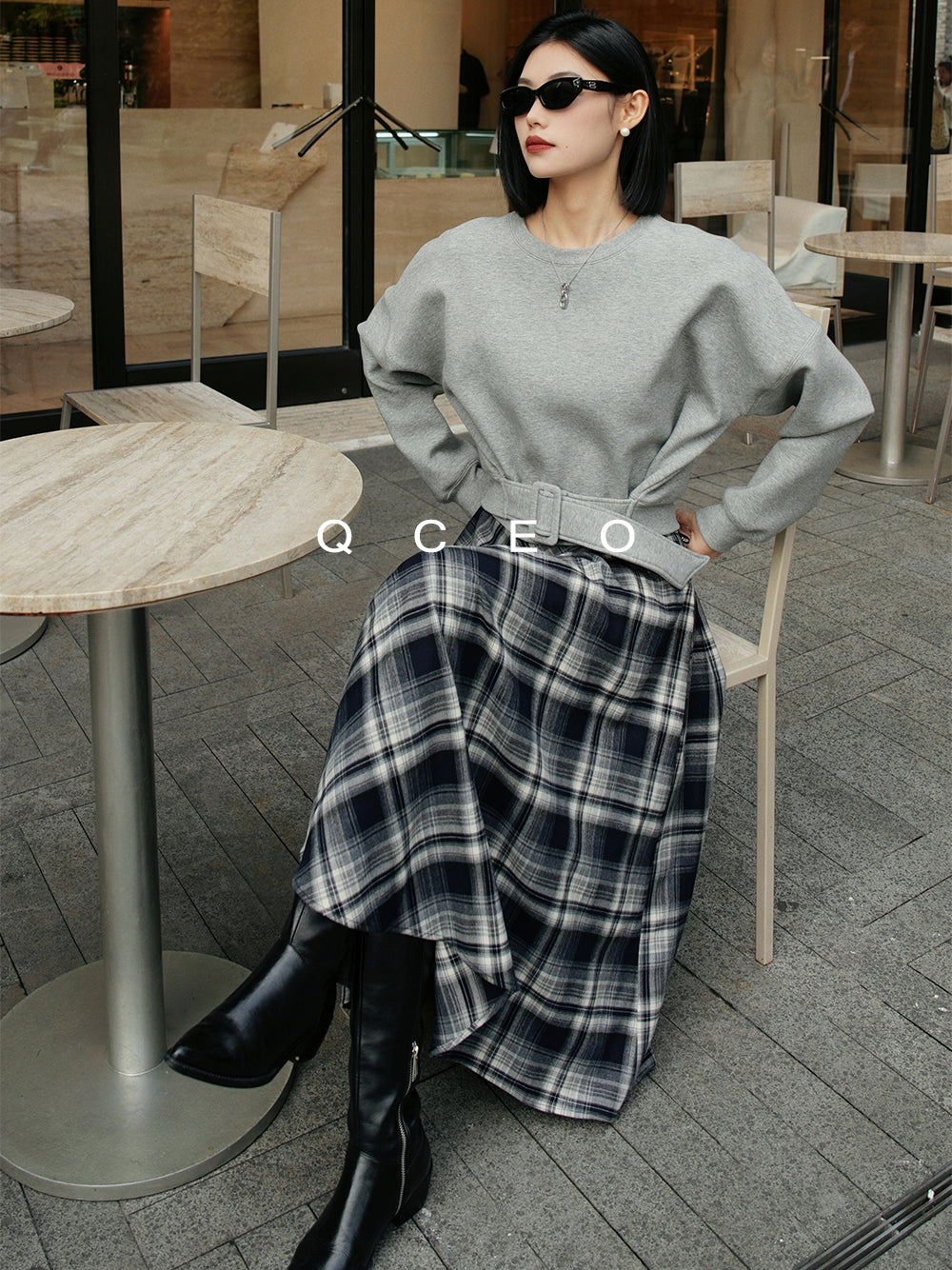 Loose-Fitting Waist Belt Knit_BDHL7149