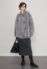 Loose Short-Length Fur Coat_BDHL6703