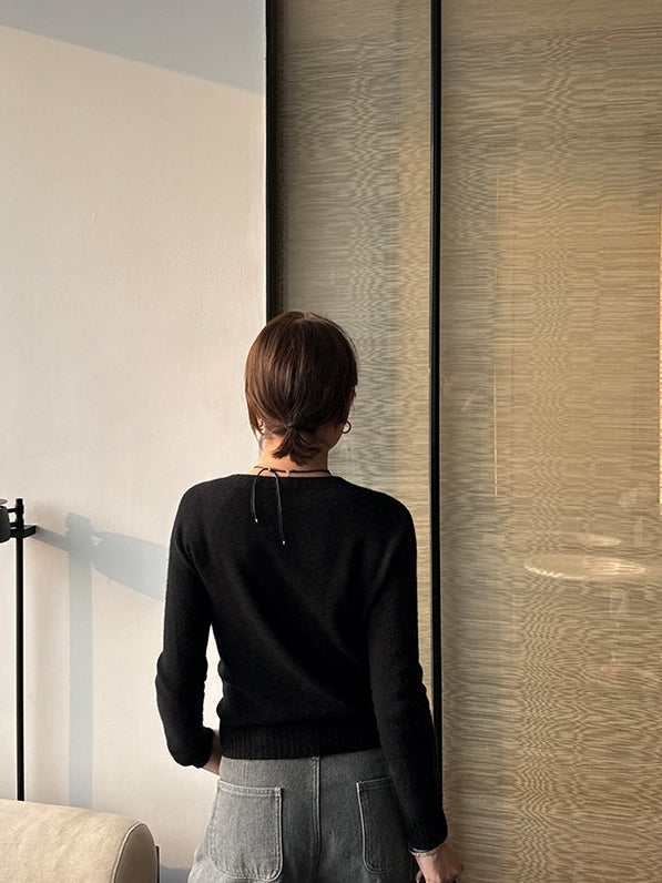 Lazy Seamless Knit Tops_BDHL8125