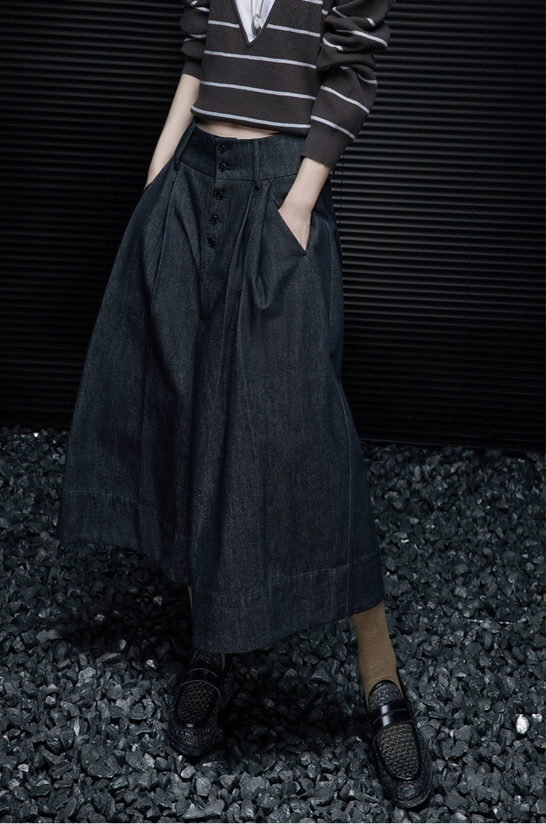 High-Waist Flare Culotte Pants_BDHL7649