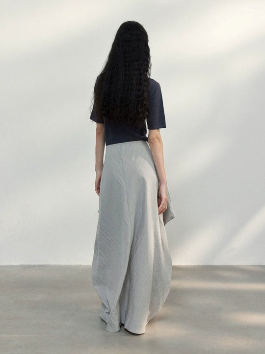 Cocoon Shape Long Skirt_BDHL7482
