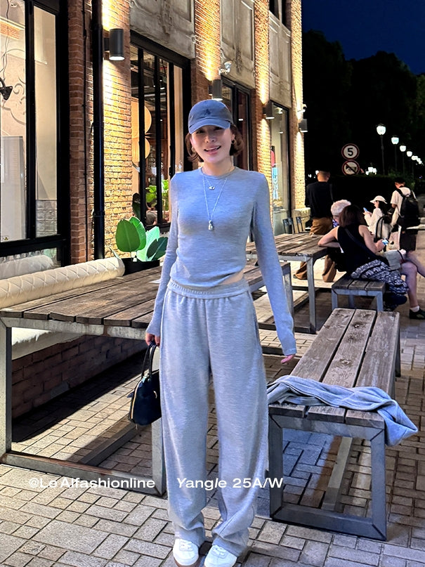 Slim-Fit Long-Sleeved T-Shirt_BDHL7841
