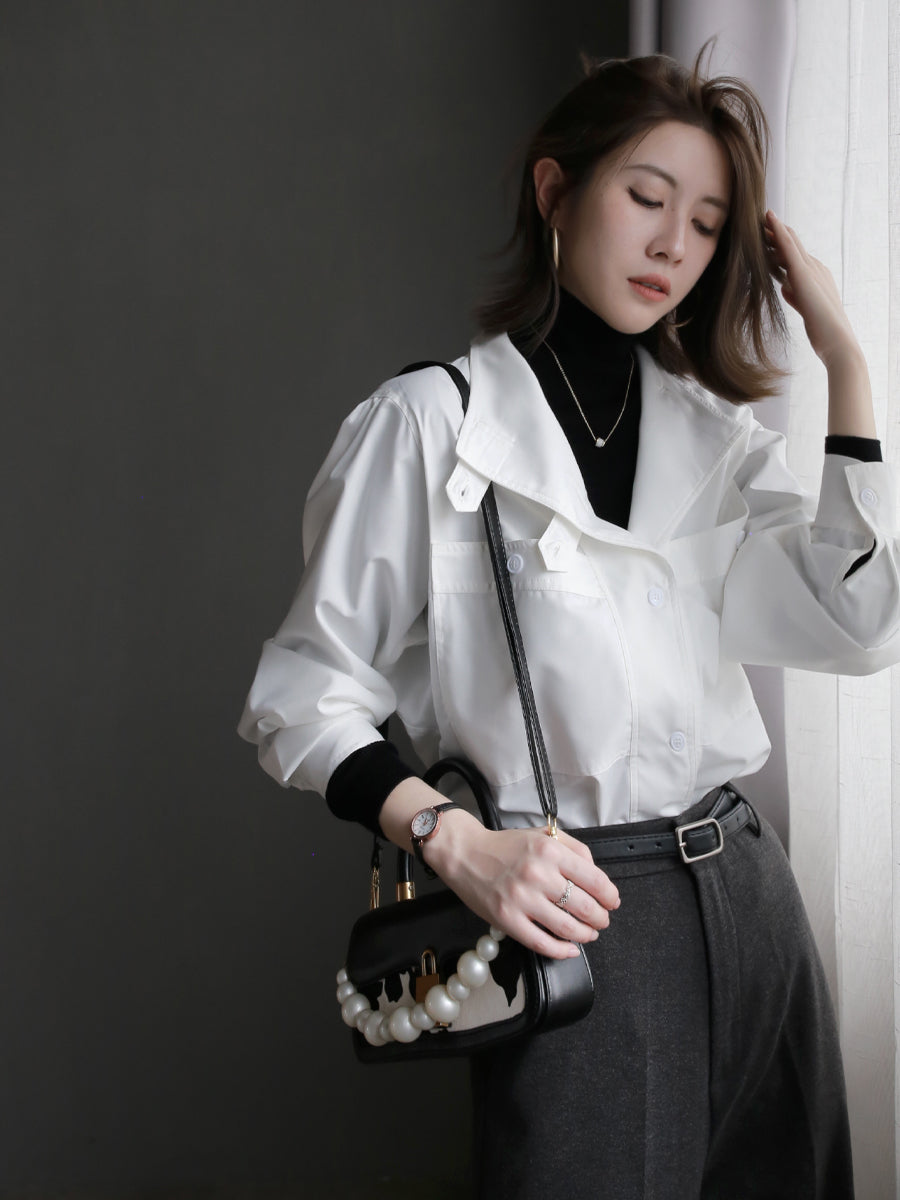 Work Style Collar Design Shirt_BDHL6508