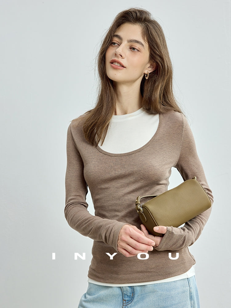 V-Neck Long-Sleeved Tops Or Sleeveless Tops_BDHL7719