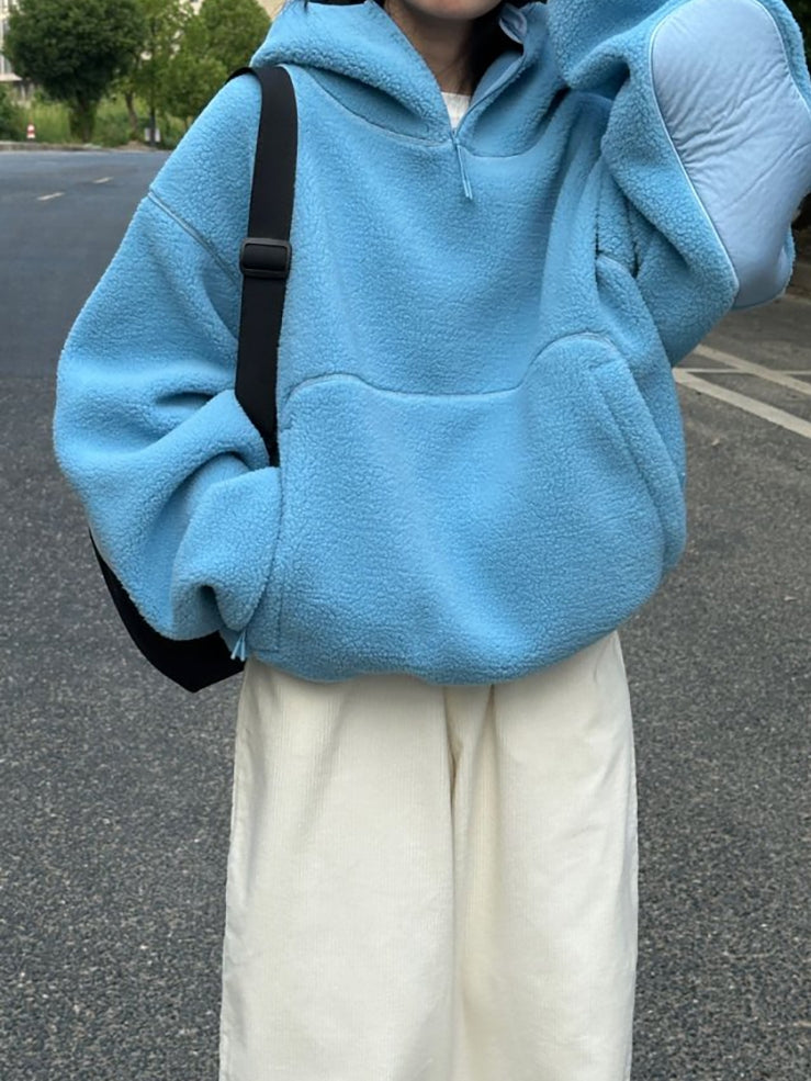 Thick Silhouette Hooded Fleece_BDHL7775