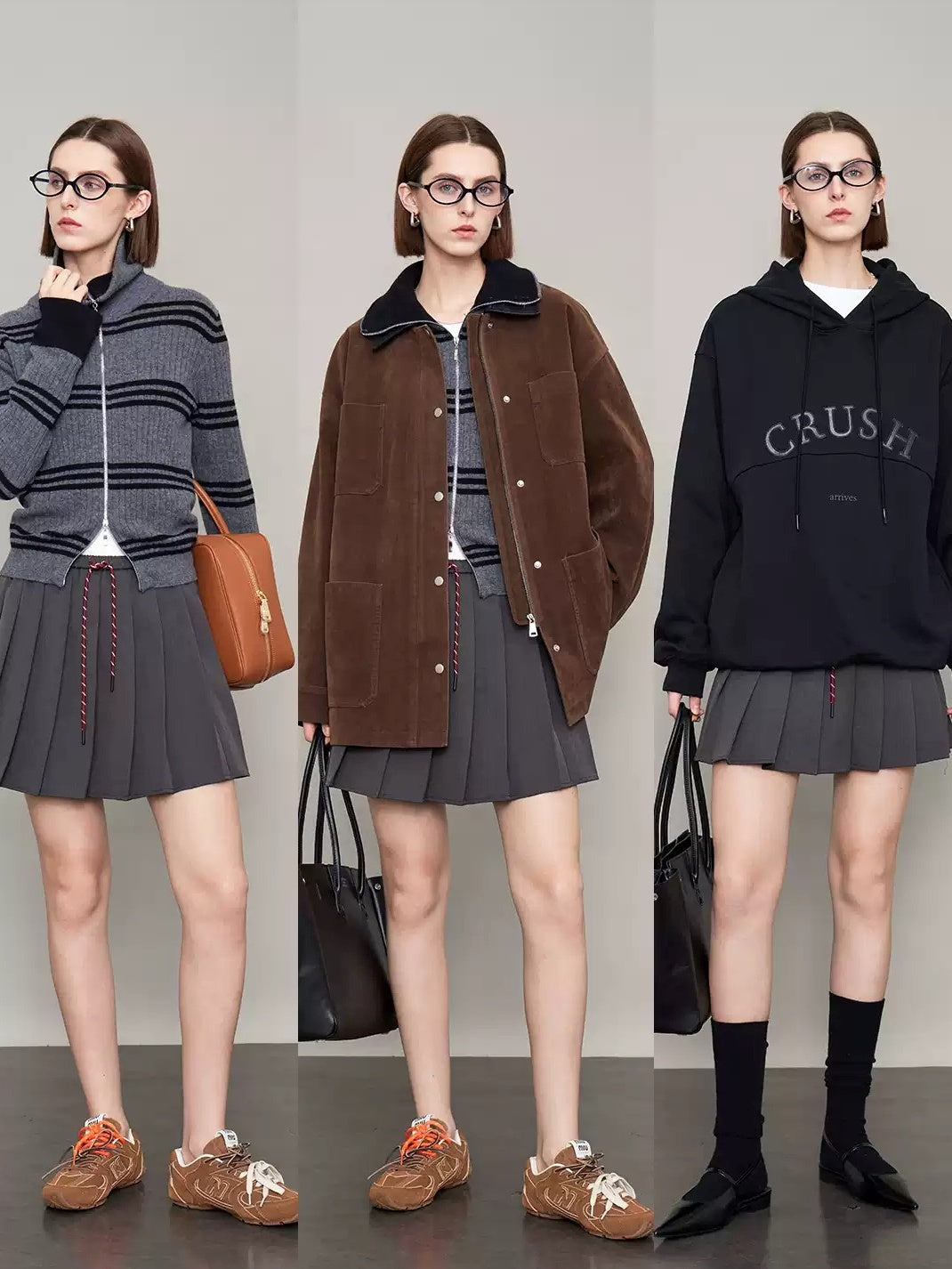 College String Pleated Skirt_BDHL6618