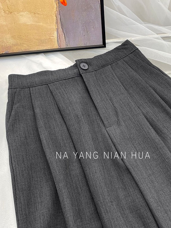 Retro Drape Pleated Pants_BDHL7818