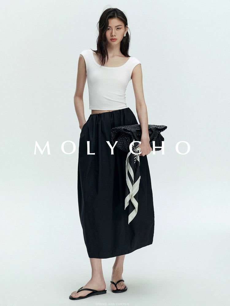 Flower Bad Long Skirt_BDHL7386
