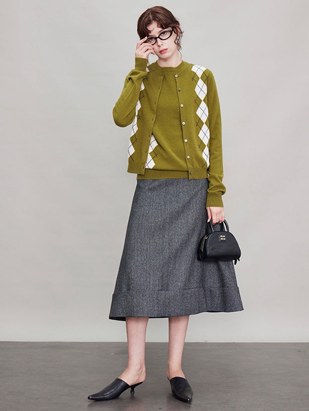 Vertical Cut A-Line Umbrella Skirt_BDHL6689