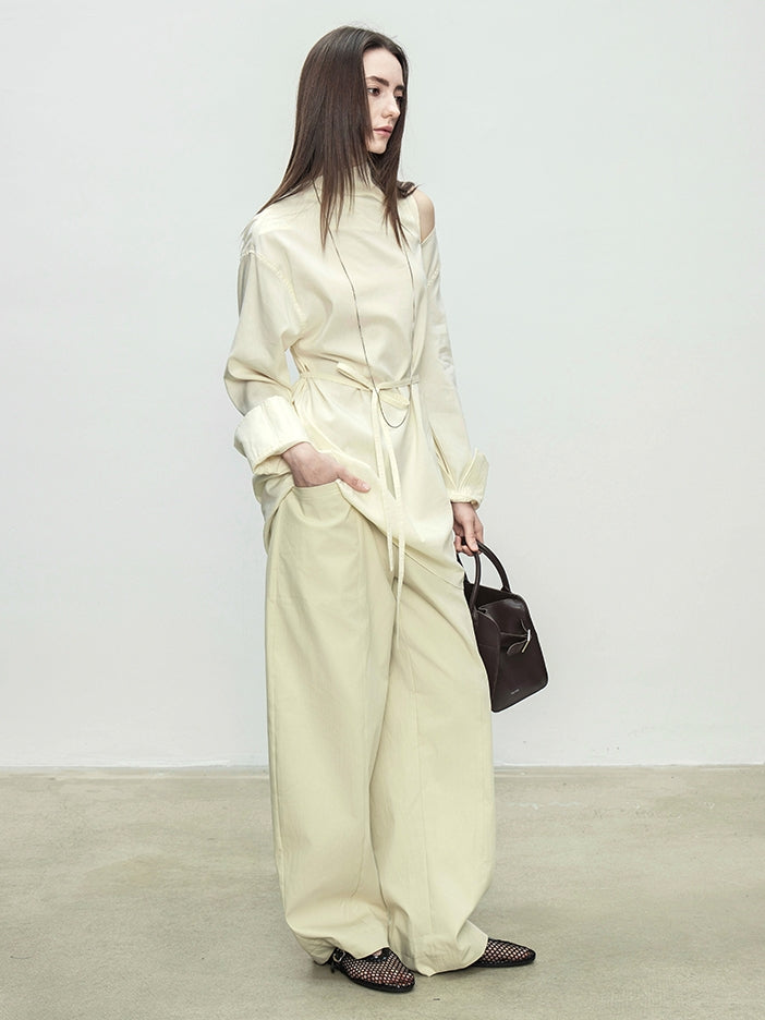 Simple Design Wide Pants_BDHL7103