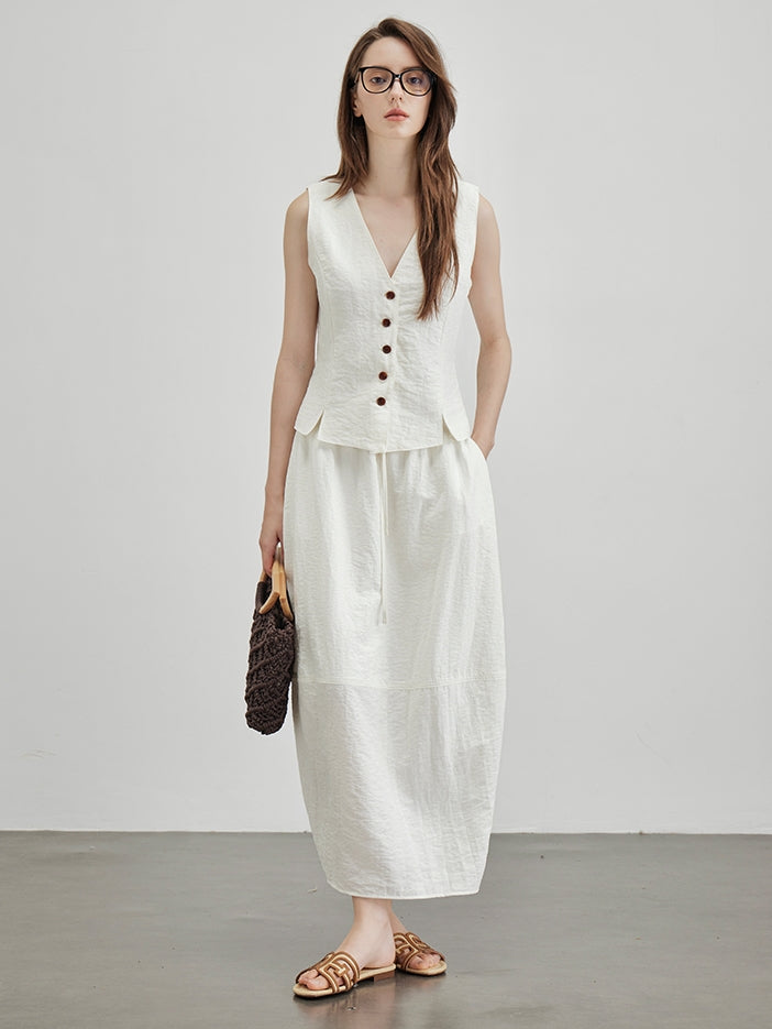 V-Neck Vest Or Bud Skirt_BDHL7600