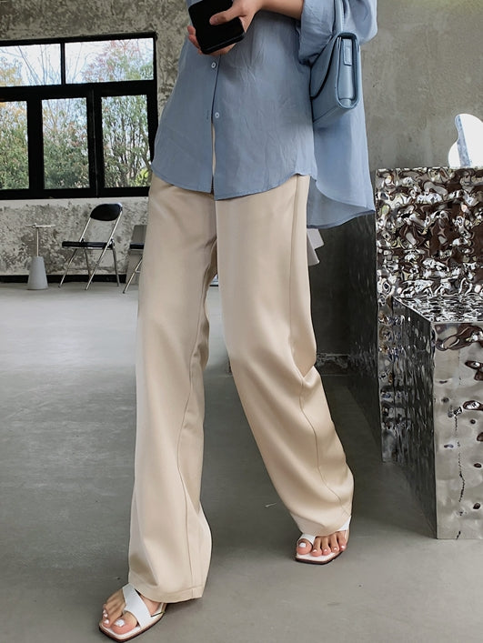 Silky Pants Or Long-Length Pants_BDHL6776