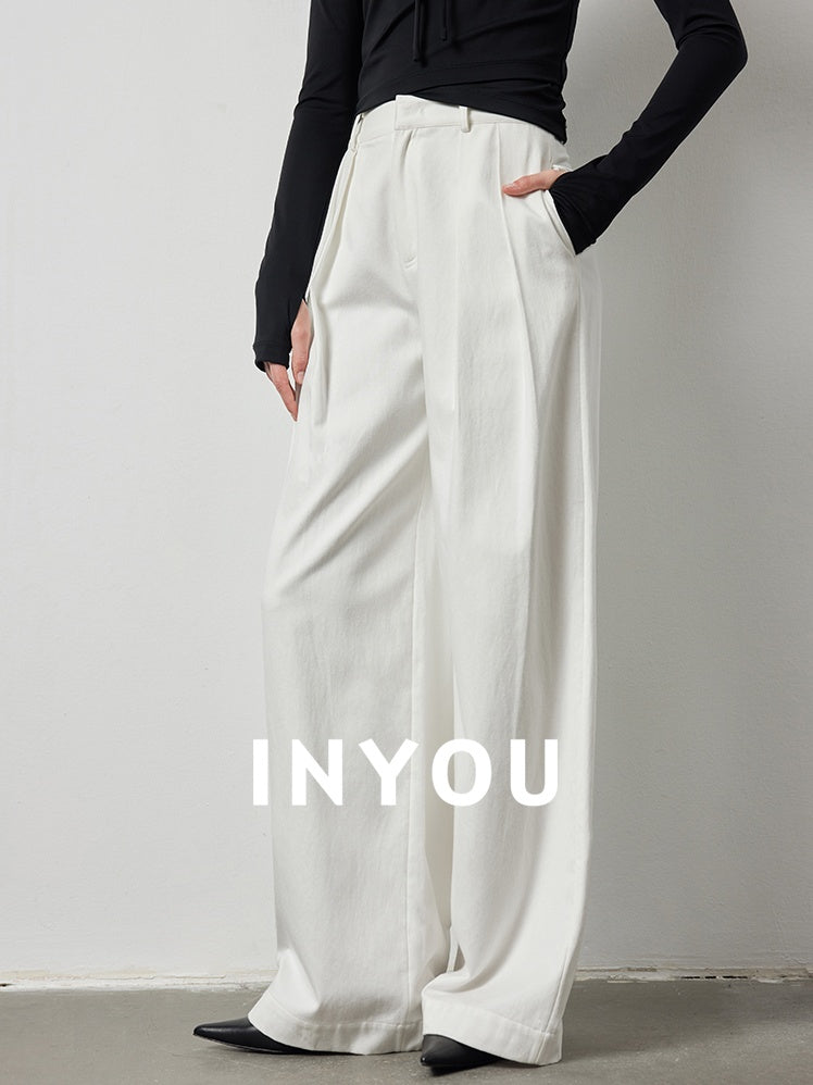 Draped Pressed Wide-Leg Pants_BDHL6392